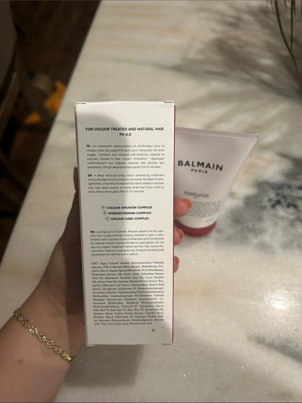 Balmain Paris Illuminating Hair Mask –Red NEW NEVER USED